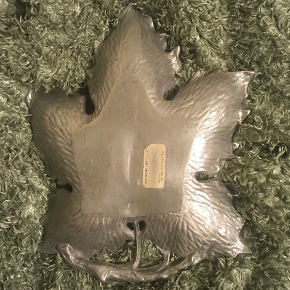 L 13.5x11" VINTAGE R.H. MACY & CO PEWTER OVEN SAFE; PRE-CHILL FOOD SERVING DISH - Picture 3 of 7